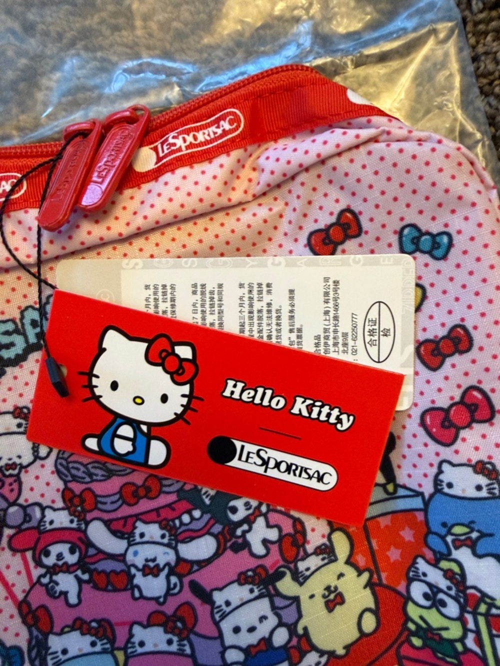 New lesportsac x hello kitty 50th anniversary pouch makeup bag - Picture 2 of 5